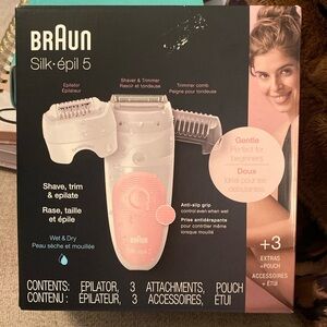 Braun cordless silk epil 5 in original box.